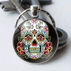 Skull Keychain Necklace Bag Charm Accessory Boys Girls