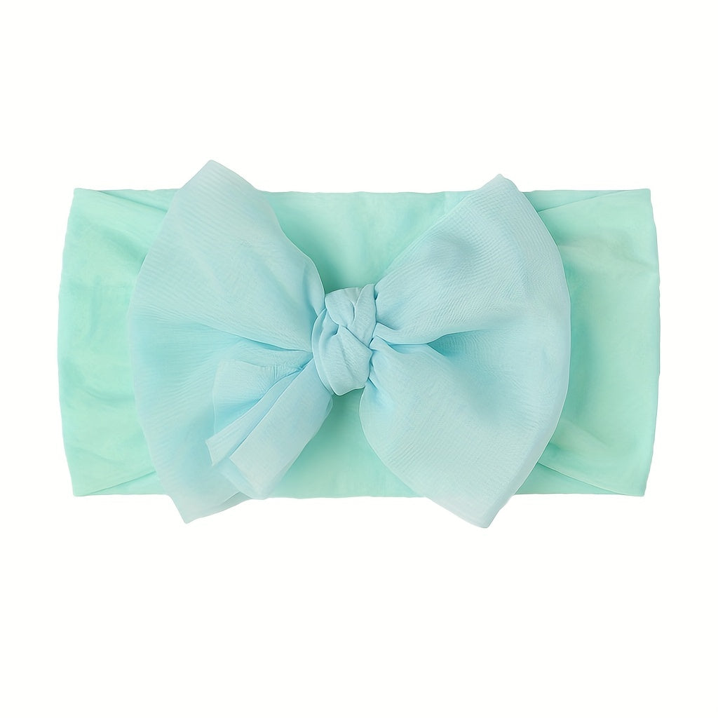 Stylish Bow Headband for Girls Elastic Wide Brim Hair Accessory