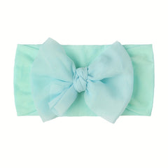 Stylish Bow Headband for Girls Elastic Wide Brim Hair Accessory