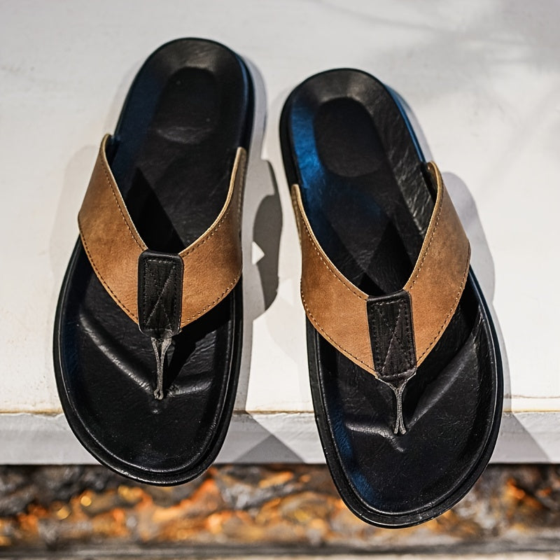 Men's Thong Sandals Non Slip Flip flops Shoes Toe Post Slides