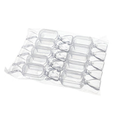 10pcs Mini Transparent Dustproof Plastic Storage Box for Jewelry