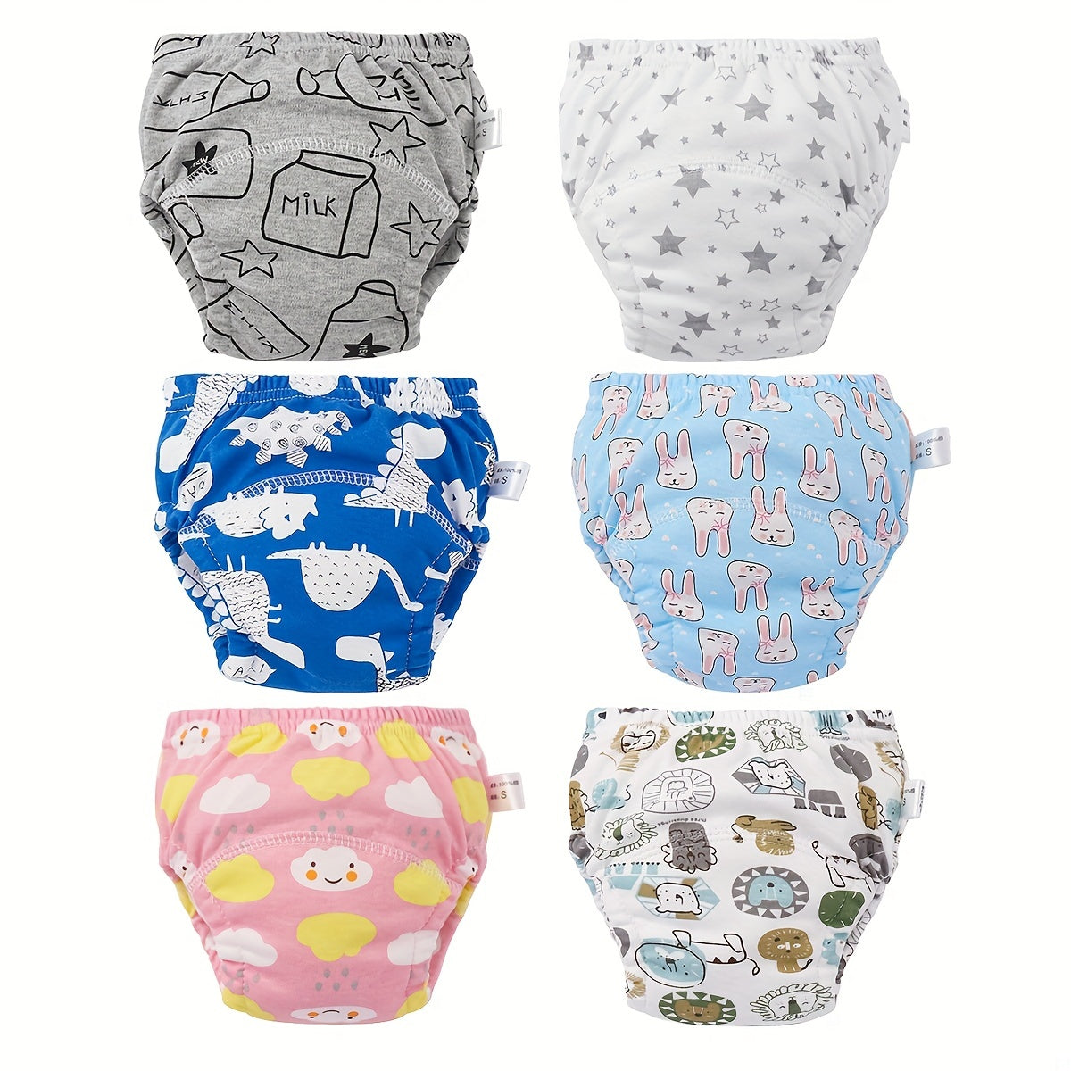 Reusable Potty Training Underwear Boys Girls Soft Comfortable Cotton