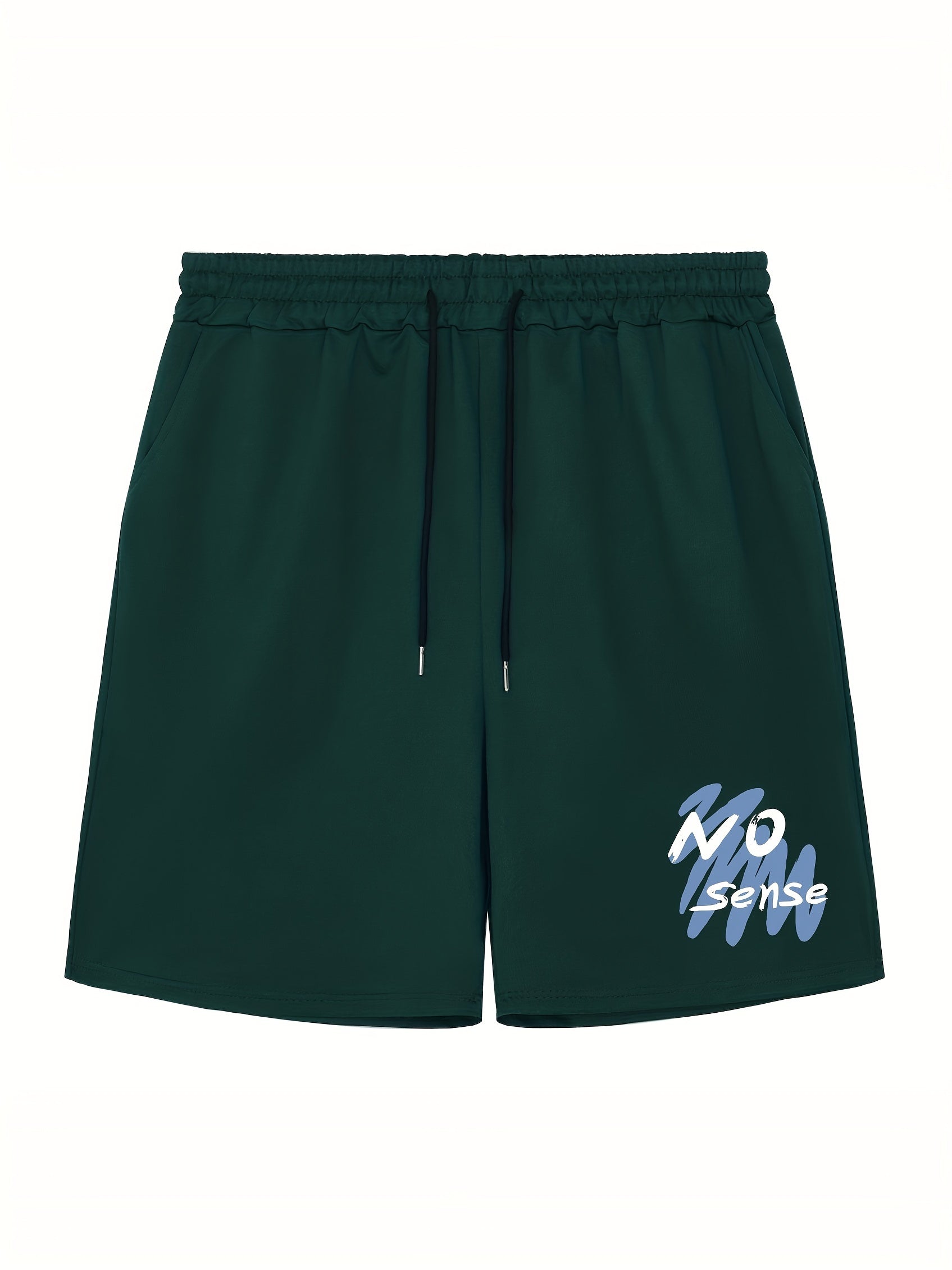 Men's No Sense Print Shorts Athletic Stretch Drawstring Gym Shorts
