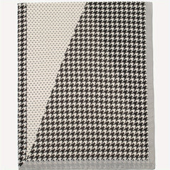 Houndstooth Print Scarf Boho Block Shawl Vintage Windproof Head Wrap