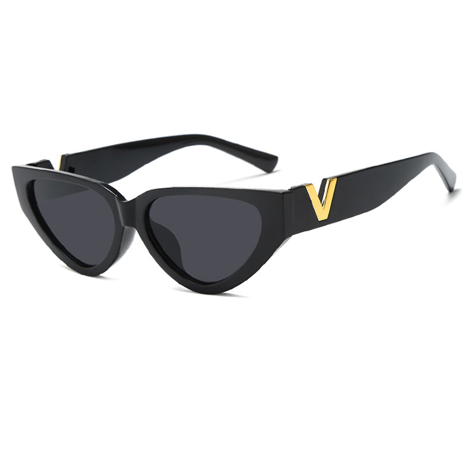 Ladies & Panda Stripe V Cat Eye Sunglasses