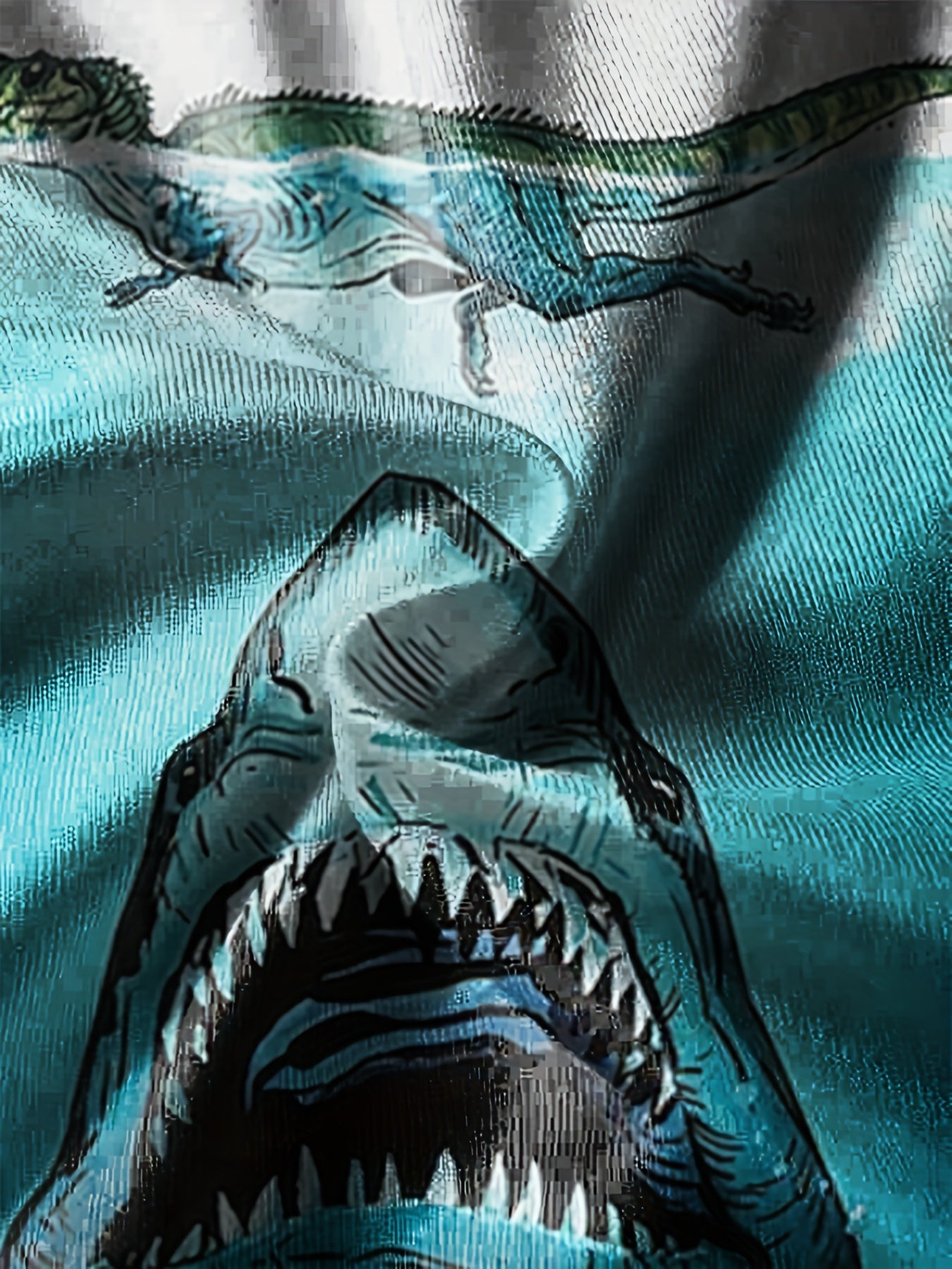3D Shark & Dino Print Kids Graphic T Shirt Short Sleeve Tee for Boys & Girls