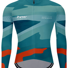 Men's Cycling Jersey Stretch Zipper Breathable Long Sleeve