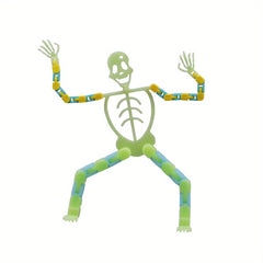 Glowing Skeleton Set Phone Stand Toy