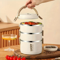 Stainless Steel Insulated Lunch Box Large Capacity Portable Reusable Insulation