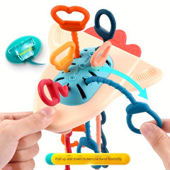Silicone Baby Spaceship Toys - Fun Sound for Kids