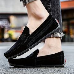 Men's Suede Loafer Slip-On Sneakers