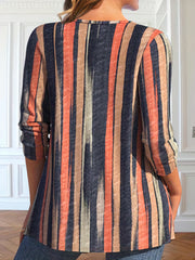 Tank Top & Stripe Print Cardigan Set