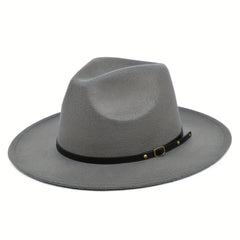 Woolen Jazz Hat Sun Protection Fedora Cap for Men & Women