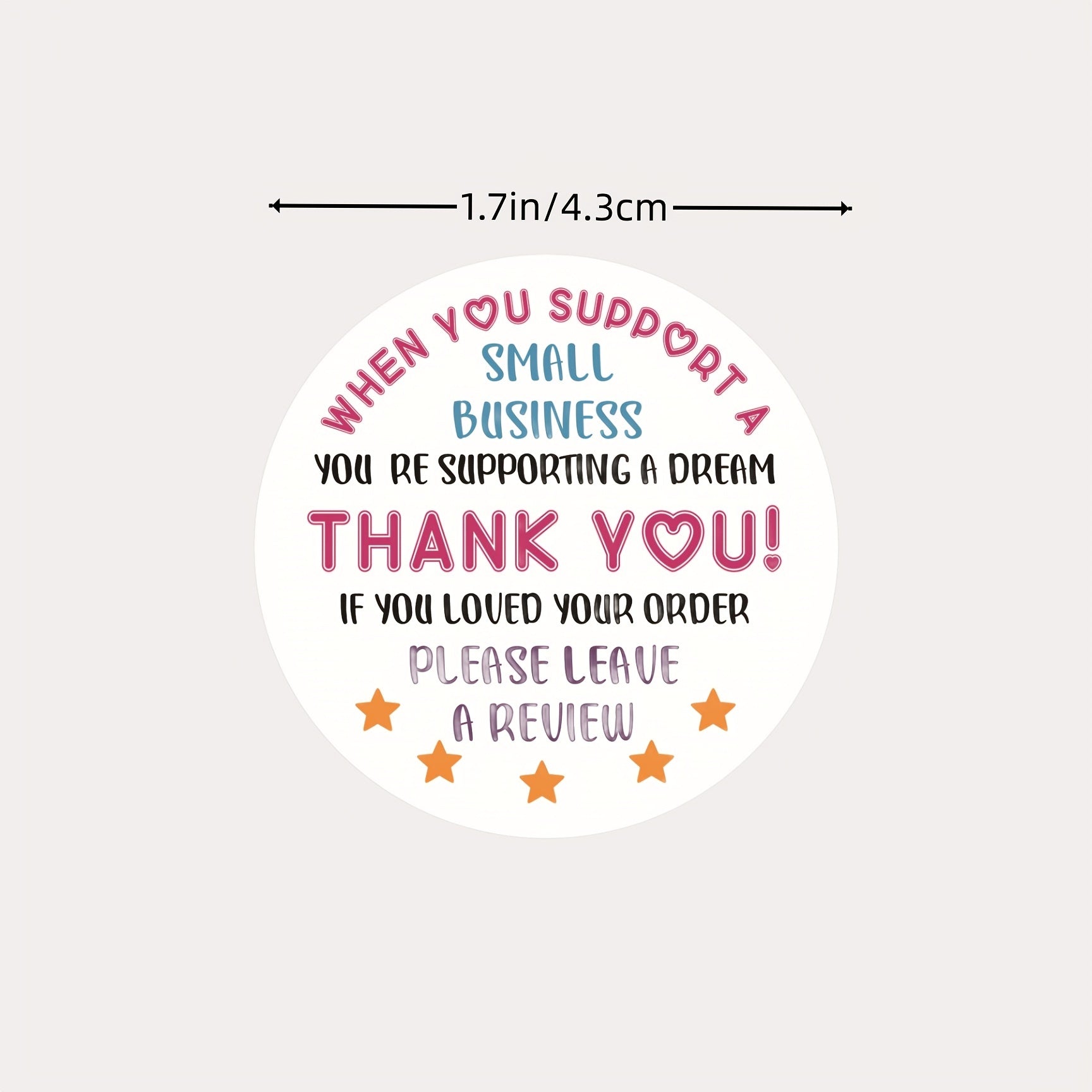 500pcs If You Love Your Order Small Business Stickers Thank You Stickers