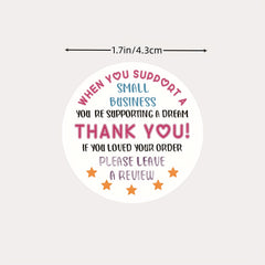 500pcs If You Love Your Order Small Business Stickers Thank You Stickers