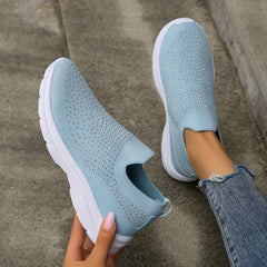Women's Rhinestone Mesh Tennis Sports Shoes Lightweight Walking Shoes