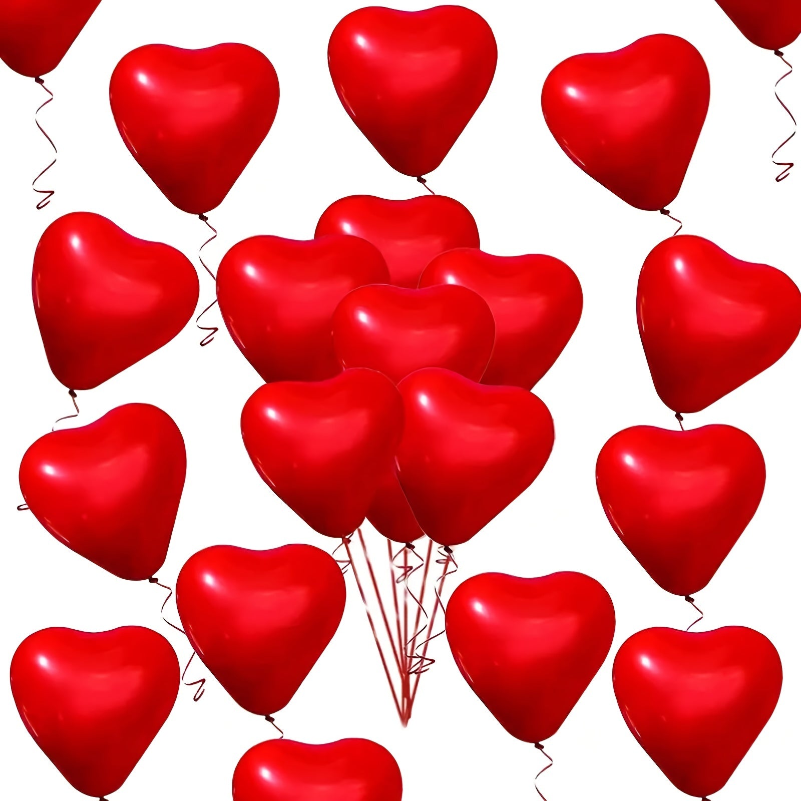 31pcs Red Heart Shaped Balloon Set for Wedding Party Decoration