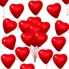 31pcs Red Heart Shaped Balloon Set for Wedding Party Decoration