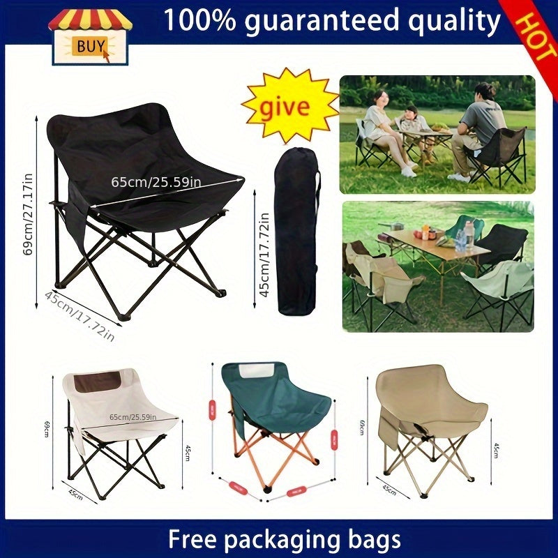 Moon Chair Outdoor Folding Chair Ultralight Portable with Carry Bag