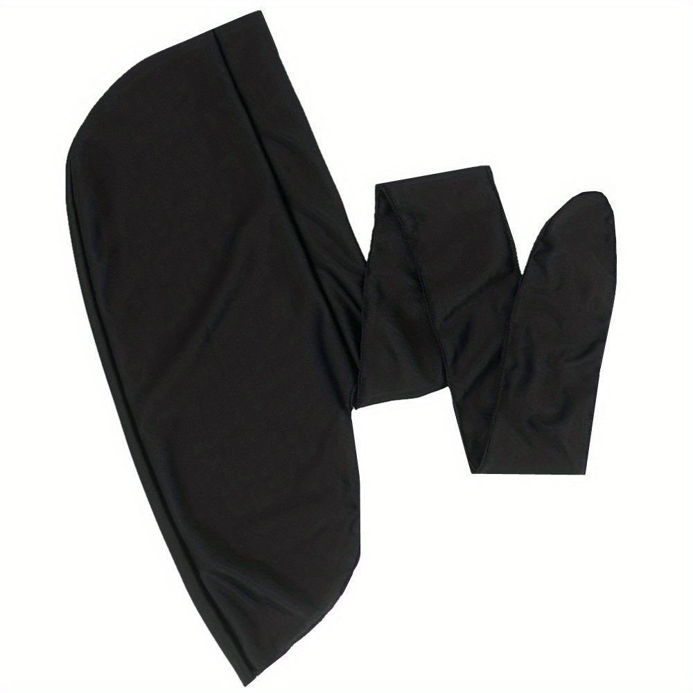 Men's Satin Durag Soft Doo Rag 360 Waves Long Tail Bandana Headcloth