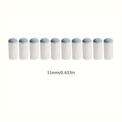 10pcs Pool Stick Tips Pool Cue Tips Replacement Billiards Accessories
