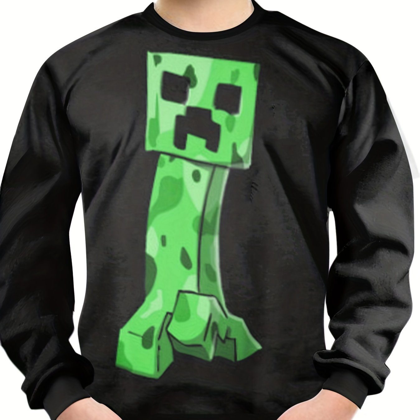Teens Robot 3D Print Sweatshirt Kids Casual Pullover Street Wear