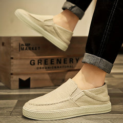 Men's Slip On Canvas Shoes Lightweight Casual Flats