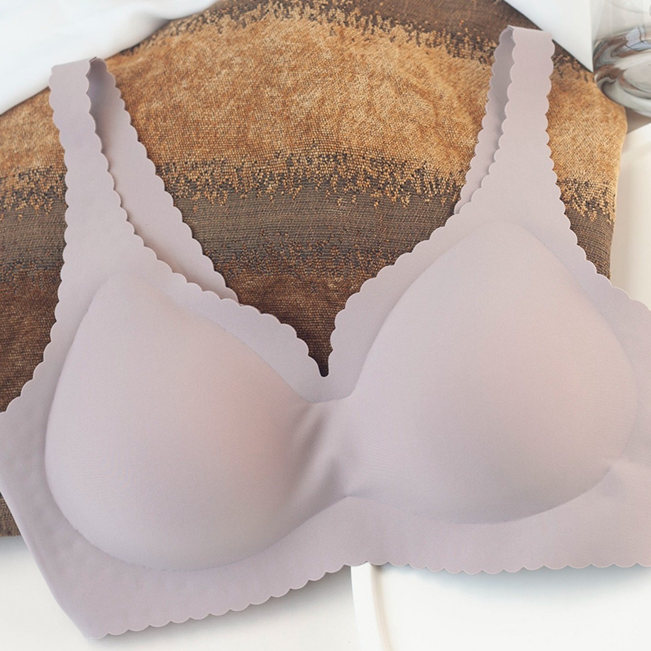 Seamless Push Up Bra Solid Color