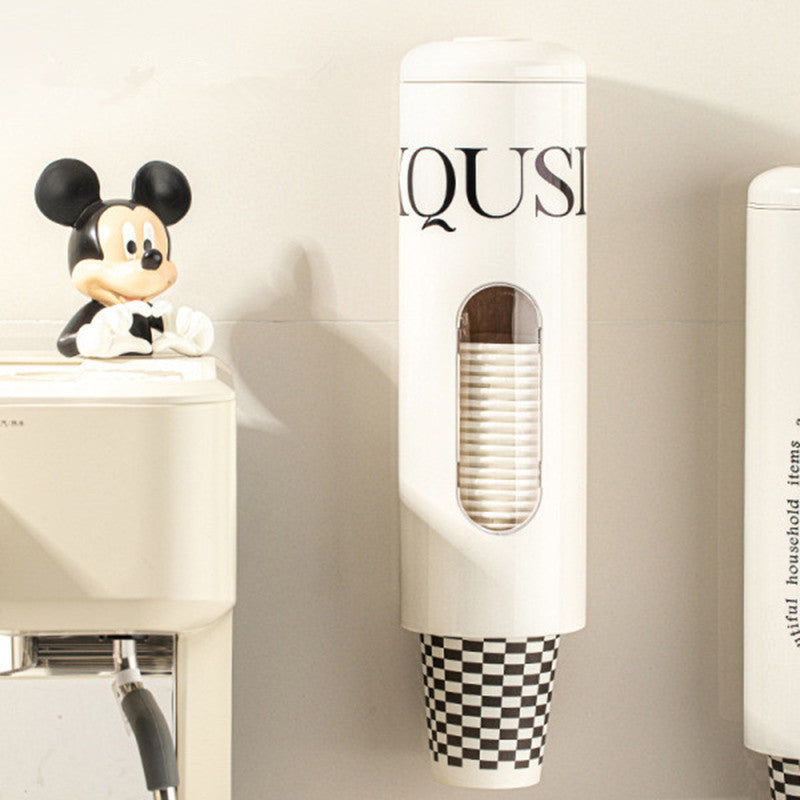 Nordic Cream Style Wall-Mounted Cup Holder for Water Dispenser
