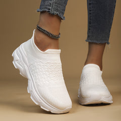 Women's Lightweight Breathable Running Shoes Slip On Casual Outdoor Sneakers