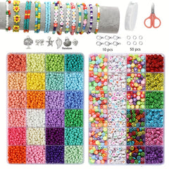 Glass Rice Beads Letter Beads Jewelry Material Package