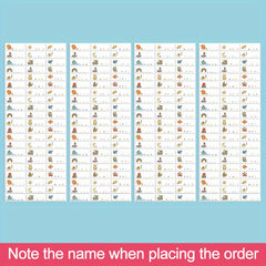 240pcs Custom Name Stickers Waterproof Personalized Labels MEDIUM Size 3x1