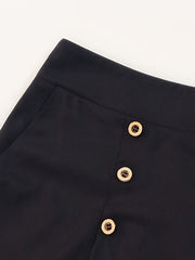 Women's Plus Wide Leg Trousers High Rise Elastic Waist Loose Fit Pants