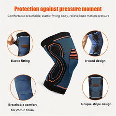 Outdoor Sports Knitted Knee Pads for Men and Women