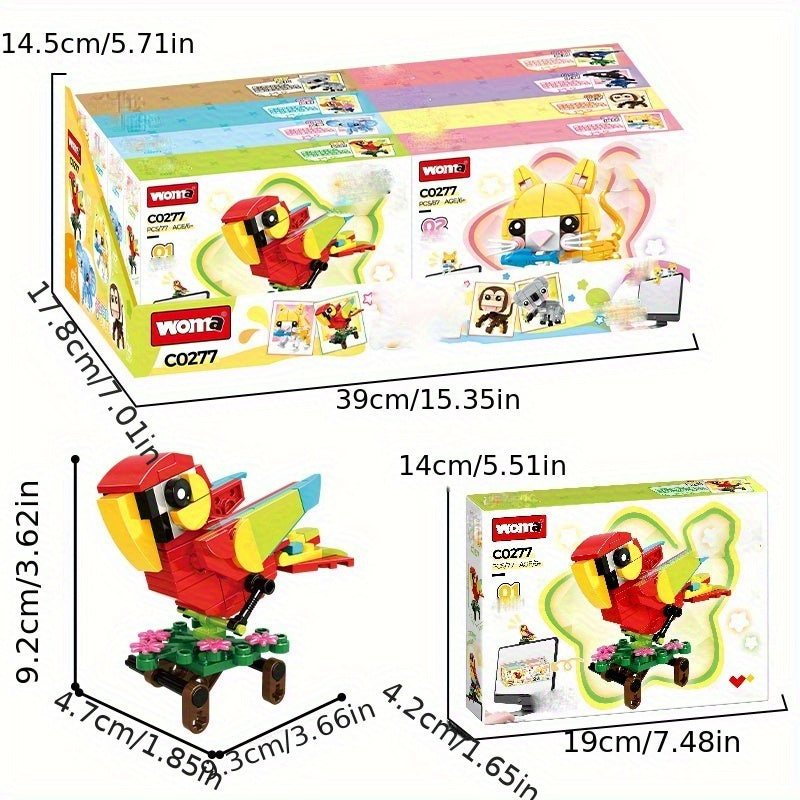 Mini Animal Building Block Toys for Home and Office Decor