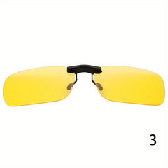 Men's Clip On Polarized Night Vision Driving Sunglasses