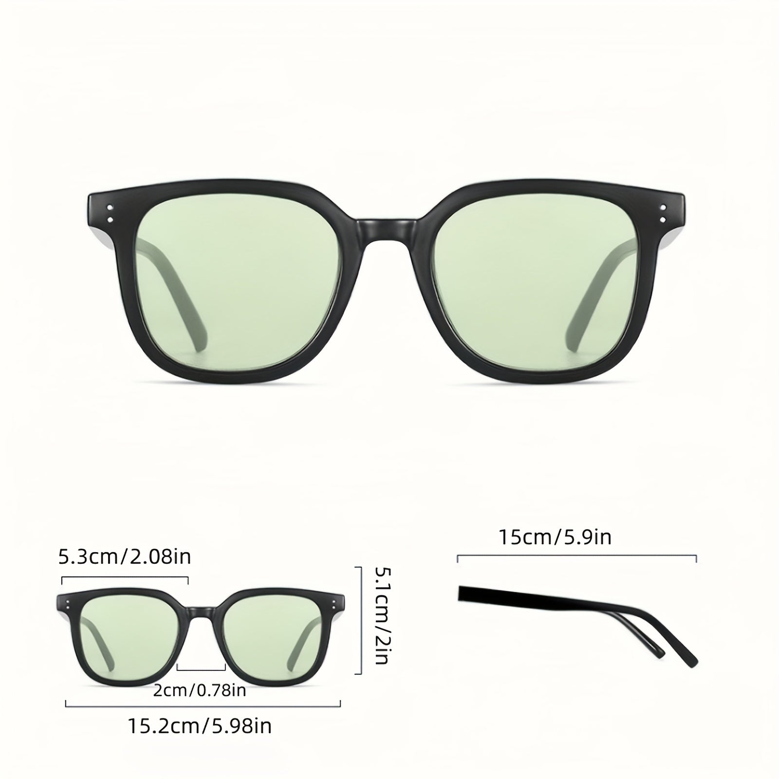 Square Sunglasses Anti Glare Glasses UV400
