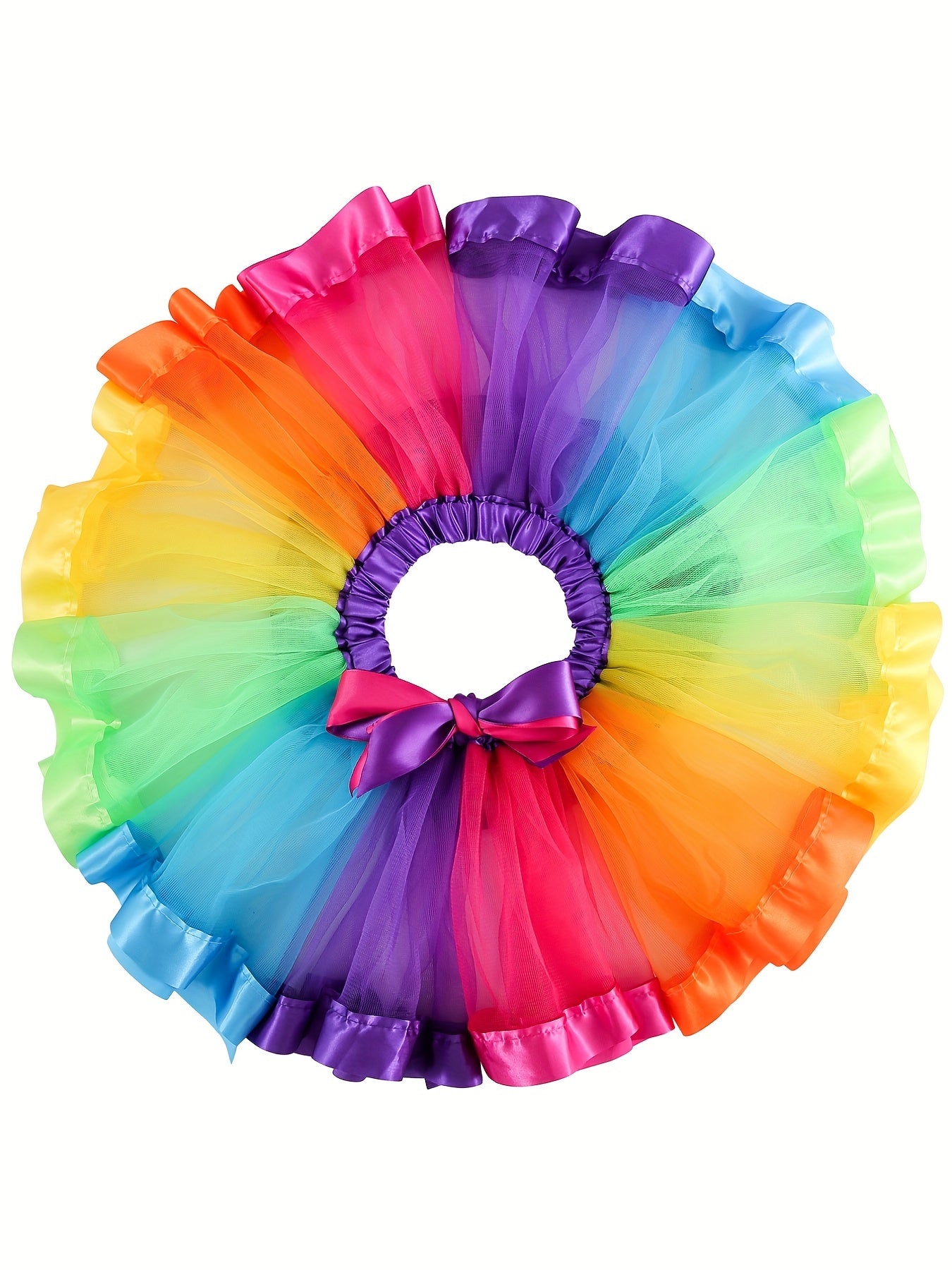 7pc Girls Dressing Dress Half Skirt Accessories Wing Rainbow Skirt Set