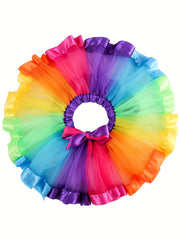 7pc Girls Dressing Dress Half Skirt Accessories Wing Rainbow Skirt Set
