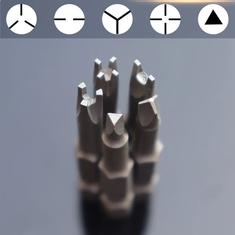 5pcs Special Shaped Screwdriver Set 50mm U Y Triangle Cross Three Points Bits