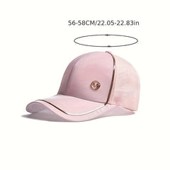 M Label Baseball Cap Lightweight Adjustable Sun Hat for Women