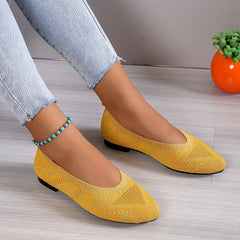 Women's Breathable Slip On Walking Shoes Lightweight Flat Shoes
