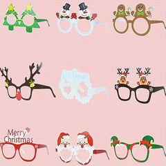 9pcs Festive Glasses for Christmas Birthdays Weddings and Parties
