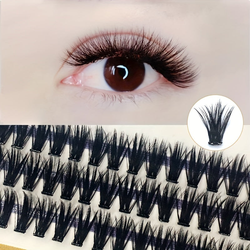 50D Thick Self Grafted Faux Mink Cluster False Eyelashes