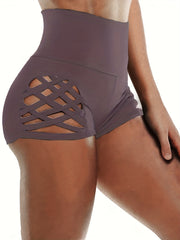 High Waist Criss Cross Yoga Shorts for Women