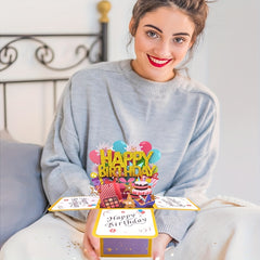 Happy Birthday Pop Up Card For Women Men Funny Bday Gift For Students