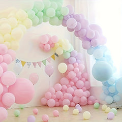 Ice Cream Balloon Garland Arch Pink Sprinkle Macaron Rainbow