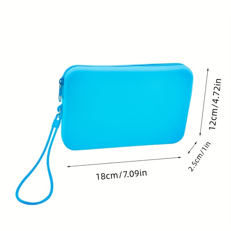 Waterproof Silicone Cosmetic Bag for Women Toiletry Storage Makeup Organizer