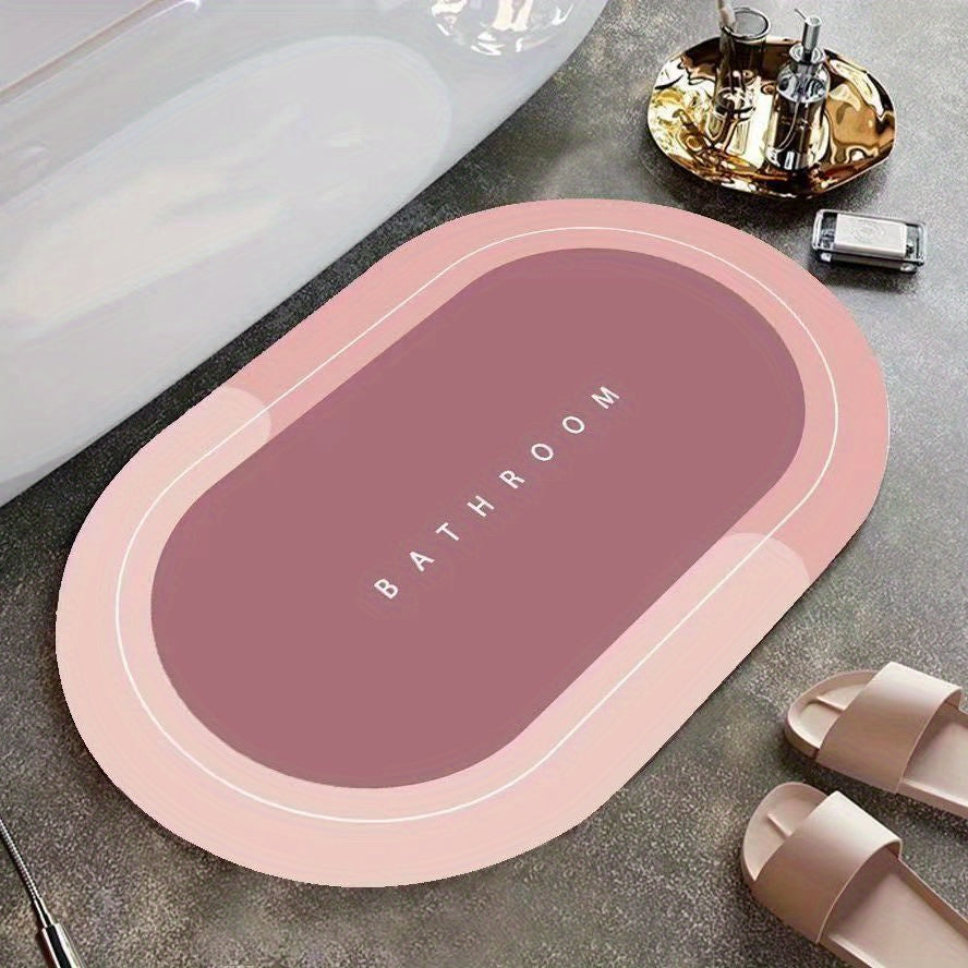 Non Slip Bathroom Mat Quick Drying Crystal Velvet Foot Mat Water Absorption
