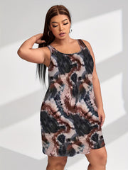 Tie Dye Tank Dress Stretch Loungewear